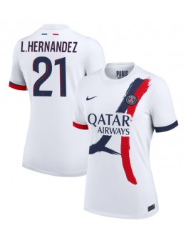 Paris Saint-Germain Lucas Hernandez #21 Auswärtstrikot für Frauen 2024-25 Kurzarm